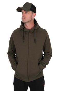 Толстовка Fox Collection Lightweight Hoodie Green Marl Black Logo CCL197 фото
