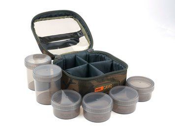 Кейс із баночками для дипування Fox Camolite Glug 6 pot case CLU311 фото