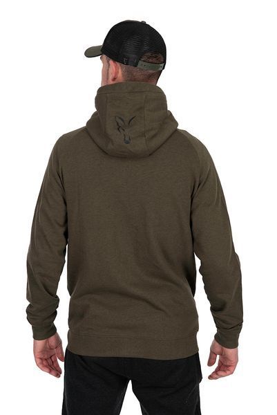 Толстовка Fox Collection Lightweight Hoodie Green Marl Black Logo CCL197 фото