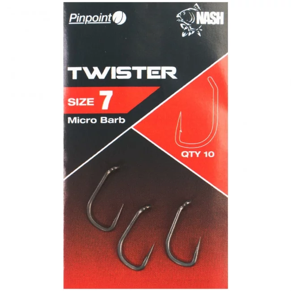 Nash Pinpoint Twister Hooks size 1 T6107 фото