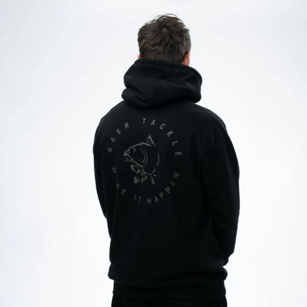Толстовка Nash Make It Happen Carp Logo Hoodie Black C2258 фото