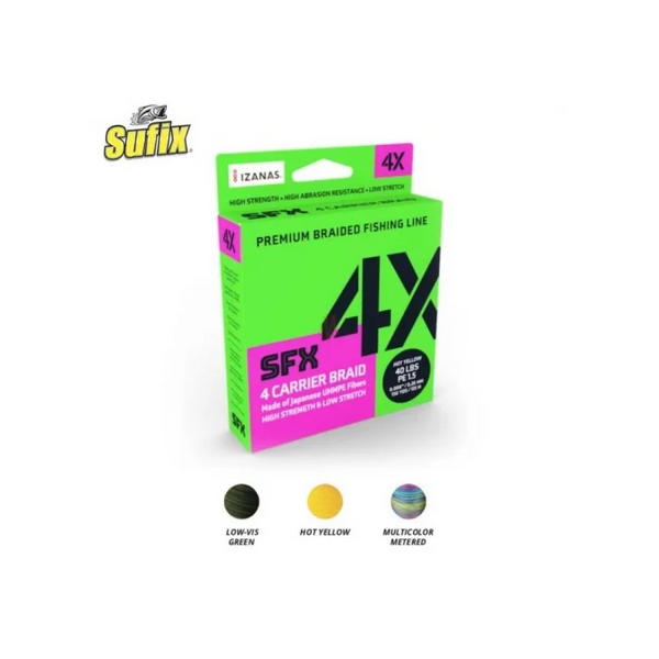 Sufix 4X Lo Vis Green 16,5mm 8,6kg 19lb	 ASU640569 фото