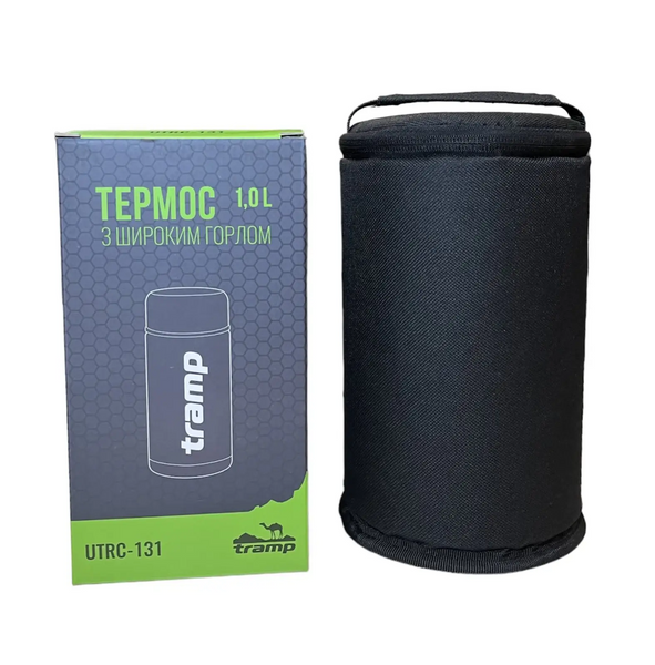 Чохол для харчового термоса Tramp 1 л утеплений, на блискавці CH-FUD-01ZB фото