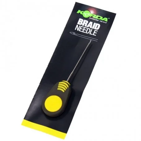 Голка Korda Braided Hair Needle 7cm yellow handle KBNB фото