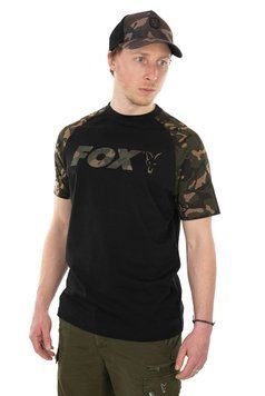 FOX RAGLAN T-SHIRT BLACK/CAMO CFX103 фото