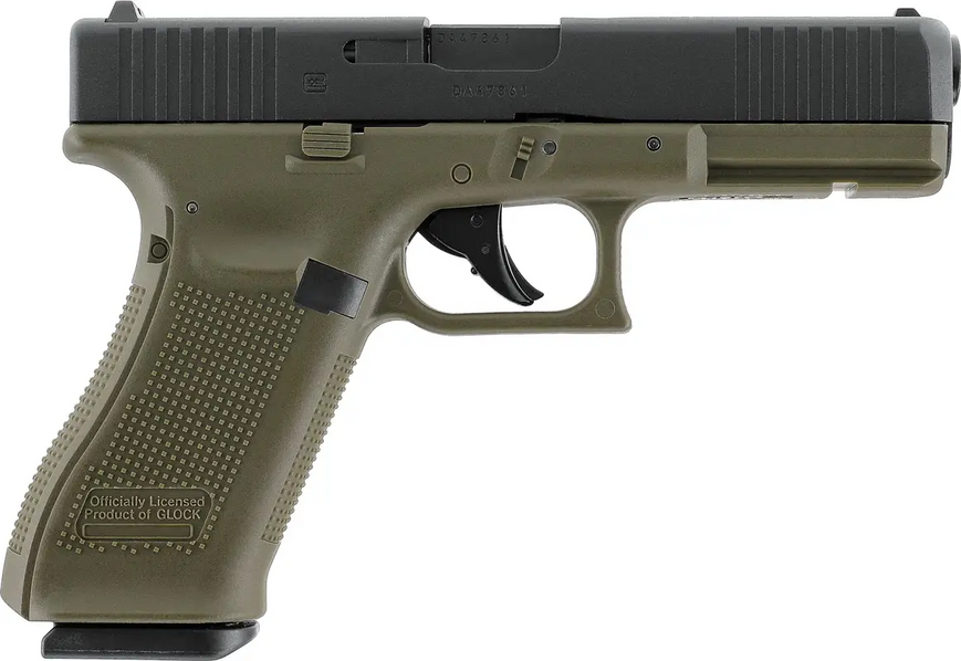 Пистолет пневматический Umarex Glock 17 Gen5 Blowback CO2 кал 4,5 мм BB Green 3986.04.79 фото