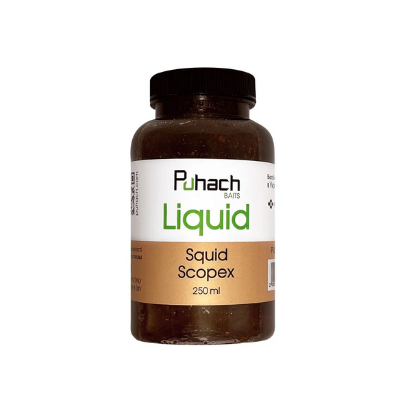 PUHACH BAITS LIQUID 250 ML - SQUID SCOPEX (КАЛЬМАРЬ/ПЕЧЕНИЕ) PUL25SQS фото