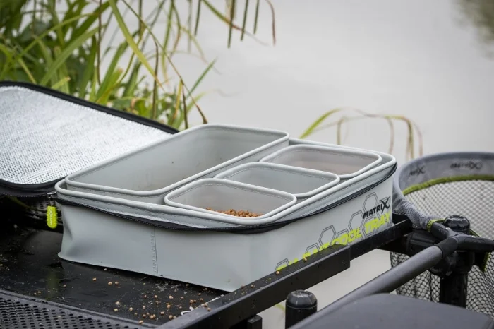 Matrix EVA Bait Cooler Tray inc 4 tubs GLU124 фото