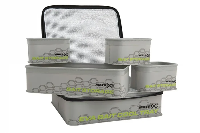 Matrix EVA Bait Cooler Tray inc 4 tubs GLU124 фото