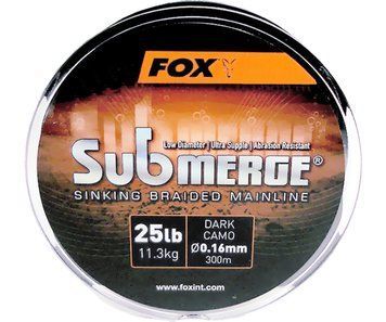 Fox Submerge Sinking Braided Mainline Dark Camo 0.16мм CBL008 фото