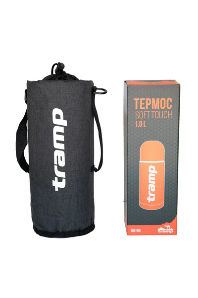 Термочохол для термоса Tramp Soft Touch 1,0 л Сірий TRA-293-grey-melange фото