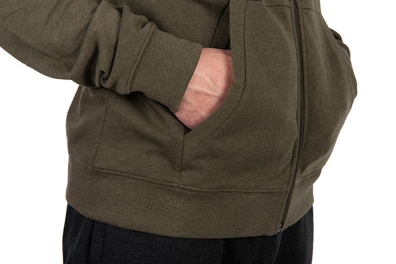 Толстовка Fox Collection Lightweight Hoodie Green Marl Black Logo CCL196 фото