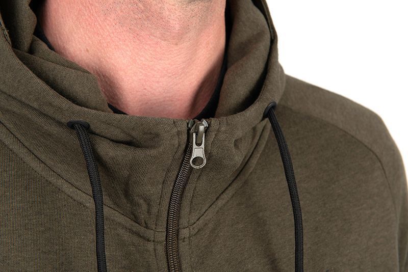 Толстовка Fox Collection Lightweight Hoodie Green Marl Black Logo CCL196 фото