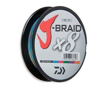 Daiwa J-Braid x8 Multicolor 150м 0.22мм 12755-022 фото