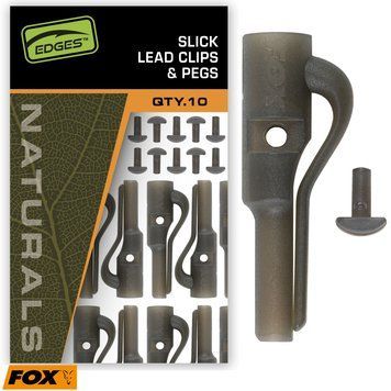 Набір кліпс Slik для грузила Fox Edges Naturals Slik Lead Clip + Pegs CAC993 фото