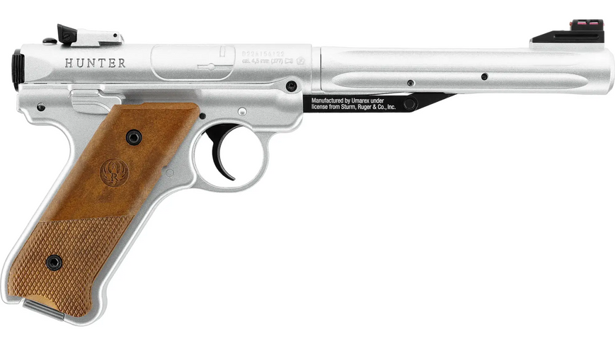 Пистолет пневматический Umarex Ruger Mark IV Stainless 4,5 мм 3986.05.14 фото