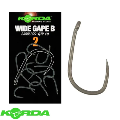 Гачки безбороді Korda Wide Gape Hook Barbless KWGB10 фото