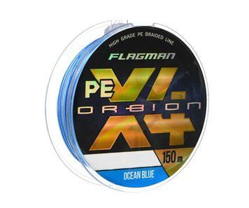 Flagman Orbion PE X-4 150м 0.12мм Ocean Blue X4O-012 фото