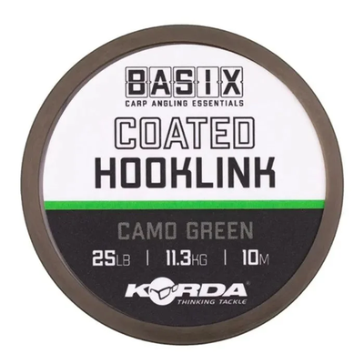 KORDA Basix Coated Hooklink 18lb/8,15kg KBX010 фото