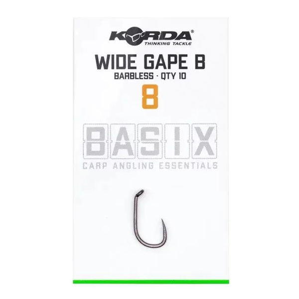 Крючки безбородые Korda Basix Wide Gape Hook Barbless KBX004 фото