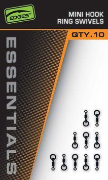 Вертлюг микро с кольцом Fox Edges Mini Hook Ring Swivels CAC881 фото