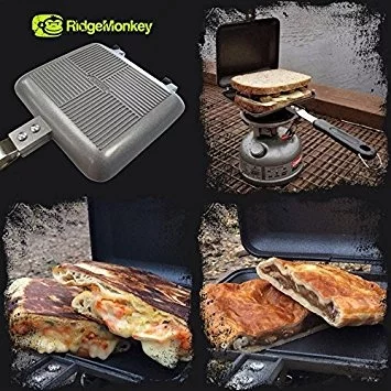 Тостер зі столовим набором Ridge Monkey Deep Fill Sandwich Toaster Black Edition XL RDGM055 фото