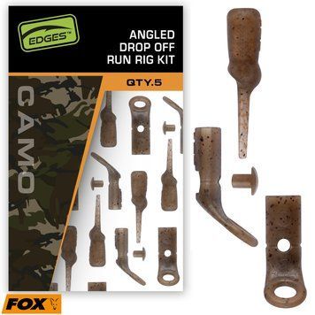 Кутовий набір для ковзного монтажу Fox Edges Camo Angled Drop off run rig kit CAC982 фото