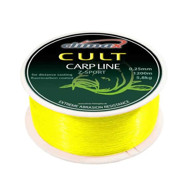 Жилка Climax CULT Carp Line Z-Sport Fluo-Yellow 8463-11000-0221 фото