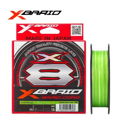 YGK X-Braid Cord X8 Chartreuse 0,128mm PE:0,6 14lb 170306 фото
