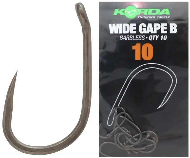 Крючки безбородые Korda Wide Gape Hook Barbless KWGB2 фото