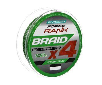 Flagman Force Rank Feeder Braid Х4 Grass Camo 100м 0.16мм FRFB100-016 фото