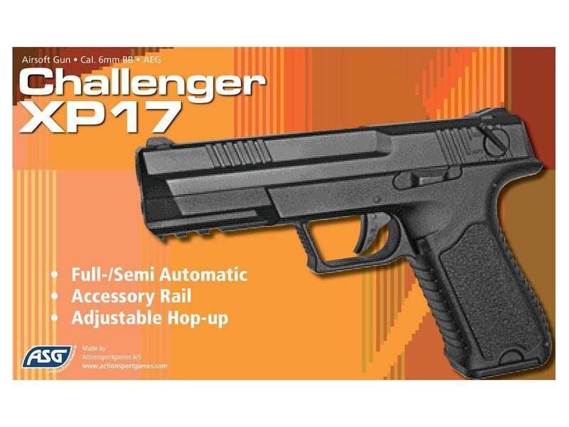 Пистолет страйкбольный ASG Challenger XP17 ENB AEG кал. 6 мм 2370.45.43 фото