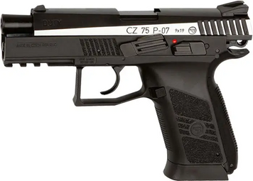 ASG CZ 75 P-07 Duty Nickel Blowback CO2 BB кал. 4.5 мм 23702518 фото