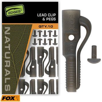 Безопасные клипсы со штифтами Fox Edges Naturals Lead Clip + Pegs CAC991 фото