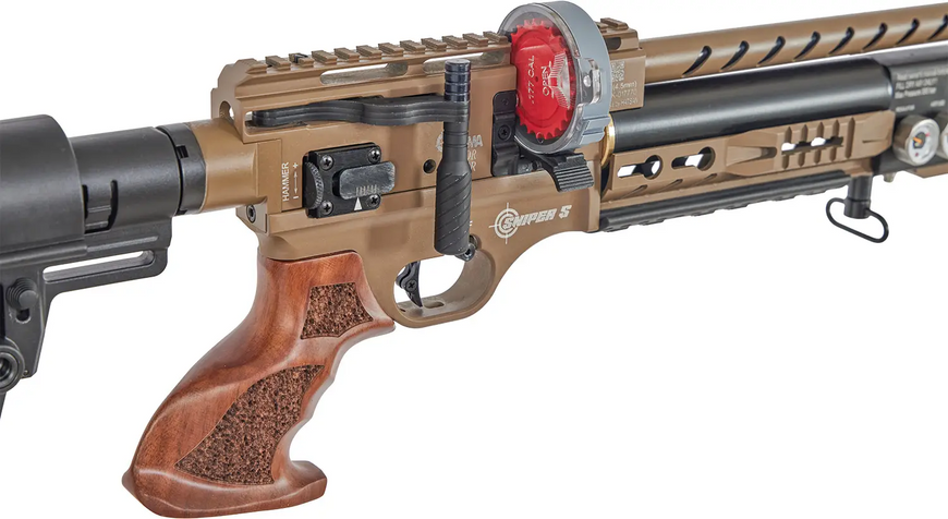 Гвинтівка пневматична Optima Factor Sniper S PCP 4,5 мм FDE 2370.45.30 фото