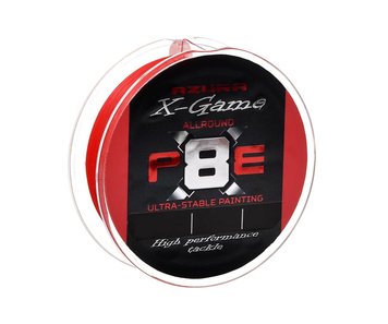 Azura X-Game PE X8 Fiery Red 150м #1.5 0.205мм X8-15 фото
