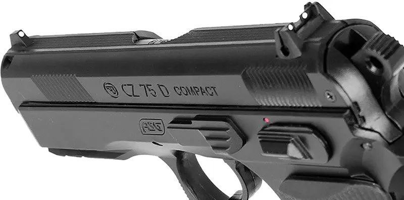 Пістолет страйкбольний ASG CZ 75D Compact Gas кал. 6 мм 2370.41.36 фото