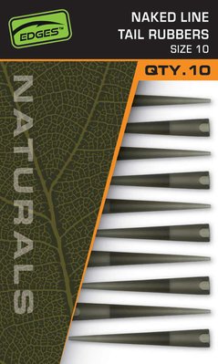 Пильовик для безпечної кліпси Fox Edges Naturals Naked Line Tail Rubbers Size 10 CAC841 фото