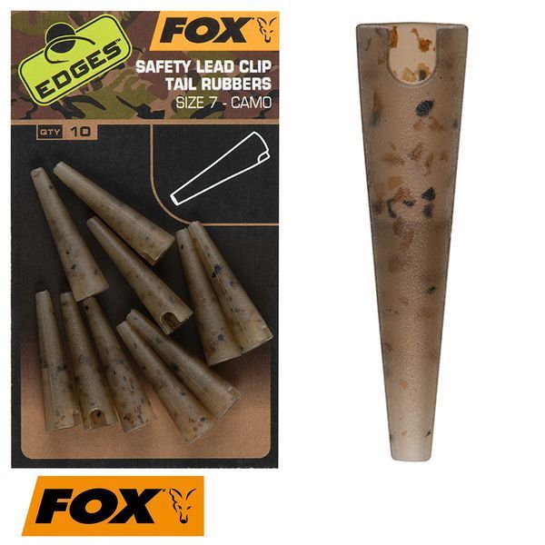 Хвостовики для безпечної кліпси Fox Edges Camo lead clip tail rubbers CAC808 фото